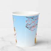 Japanisch Lucky Calico Cat, Maneki Neko Pappbecher (Rechts)