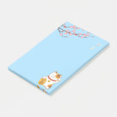 Japanisch Lucky Calico Cat, Maneki Neko Post-it Klebezettel (angewinkelt)