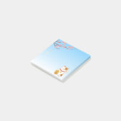 Japanisch Lucky Calico Cat, Maneki Neko Post-it Klebezettel (angewinkelt)