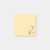 Japanisch Lucky Calico Cat, Maneki Neko Post-it Klebezettel (Vorderseite)