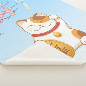 Japanisch Lucky Calico Cat, Maneki Neko Sherpadecke (3/4)