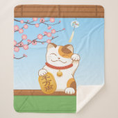 Japanisch Lucky Calico Cat, Maneki Neko Sherpadecke (Vorderseite)