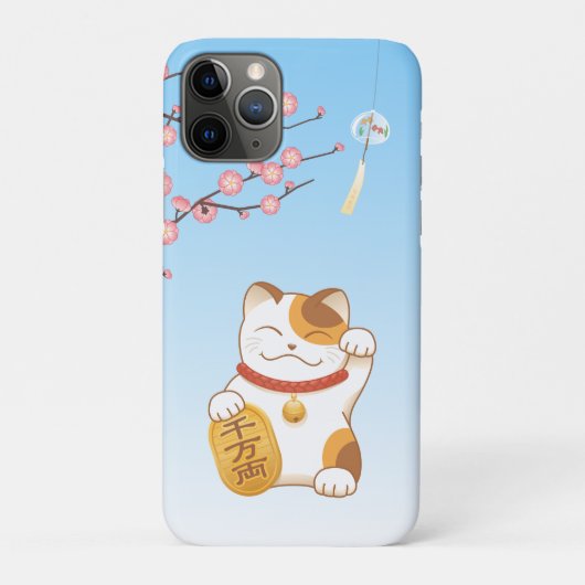 Japanisch Lucky Cat, Calico Maneki Neko Case-Mate iPhone Hülle (Rückseite)