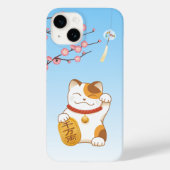 Japanisch Lucky Cat, Calico Maneki Neko Case-Mate iPhone Hülle (Rückseite)