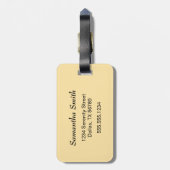 Japanisch Lucky Cat, Calico Maneki Neko Gepäckanhänger (Rückseite vertikal)