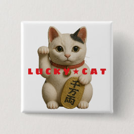Japanisch Lucky Cat Charm Button