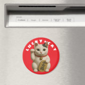 Japanisch Lucky Cat Charm Magnet (In Situ (Geschirrspüler))