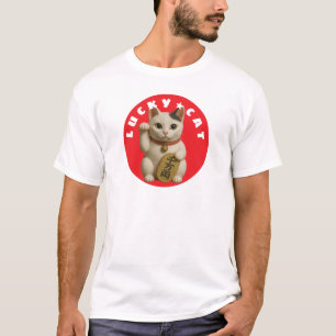 Japanisch Lucky Cat Charm T-Shirt