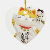 Japanisch Lucky Cat Keramikornament (Vorne)