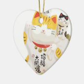 Japanisch Lucky Cat Keramikornament (Links)