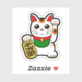 Japanisch Lucky Cat- Maneki Neko Aufkleber (Blatt)