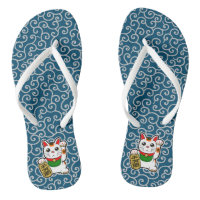 Japanisch Lucky Cat - Maneki Neko Flip Flops