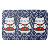 Japanisch Lucky Cat oder Maneki-Neko Badematte (Vorderseite)