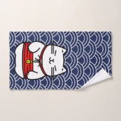 Japanisch Lucky Cat oder Maneki-Neko Badhandtuch Set (Handtuch)