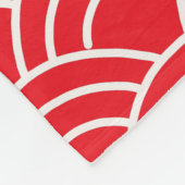 Japanisch Lucky Cat oder Maneki-Neko Fleecedecke (Ecke)