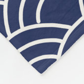 Japanisch Lucky Cat oder Maneki-Neko Fleecedecke (Ecke)