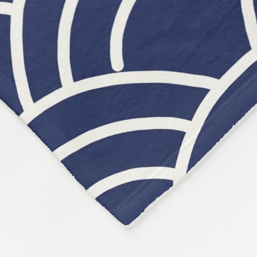 Japanisch Lucky Cat oder Maneki-Neko Fleecedecke (Ecke)