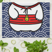 Japanisch Lucky Cat oder Maneki-Neko Geschirrtuch (Gefaltet)