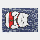 Japanisch Lucky Cat oder Maneki-Neko Geschirrtuch (Horizontal)