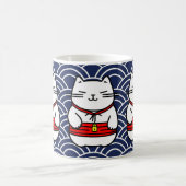 Japanisch Lucky Cat oder Maneki-Neko Kaffeetasse (Mittel)