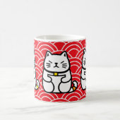 Japanisch Lucky Cat oder Maneki-Neko Kaffeetasse (Mittel)