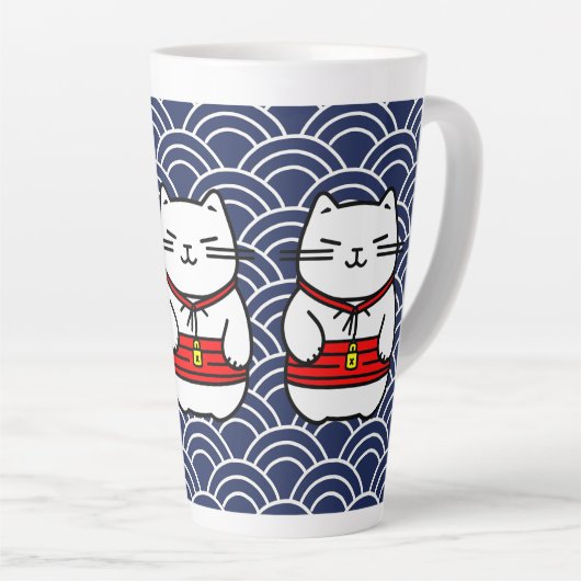 Japanisch Lucky Cat oder Maneki-Neko Milchtasse (Rechte Ecke)