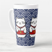 Japanisch Lucky Cat oder Maneki-Neko Milchtasse (Linke Ecke)