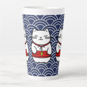 Japanisch Lucky Cat oder Maneki-Neko Milchtasse (Vorderseite)