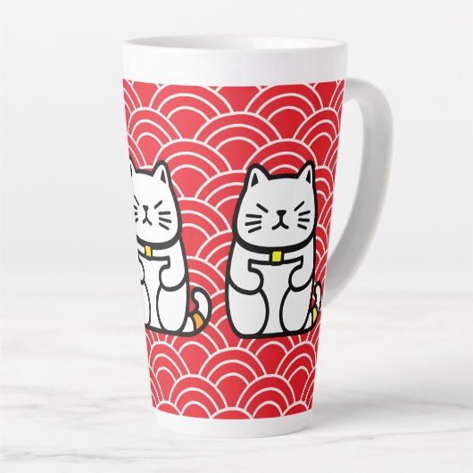 Japanisch Lucky Cat oder Maneki-Neko Milchtasse (Rechte Ecke)