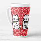 Japanisch Lucky Cat oder Maneki-Neko Milchtasse (Linke Ecke)