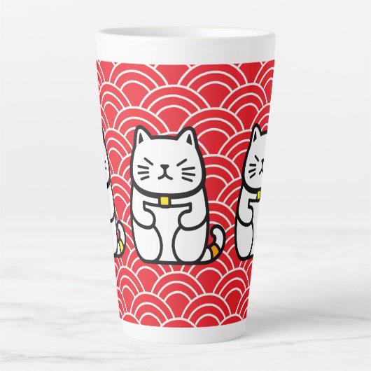Japanisch Lucky Cat oder Maneki-Neko Milchtasse (Vorderseite)