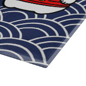 Japanisch Lucky Cat oder Maneki-Neko Schneidebrett (Ecke)