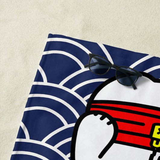 Japanisch Lucky Cat oder Maneki-Neko Strandtuch (Beispiel)