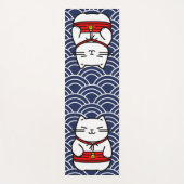 Japanisch Lucky Cat oder Maneki-Neko Yogamatte (Vorderseite)