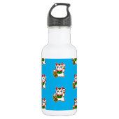 Japanisch Lucky Cat Pattern Edelstahlflasche (Vorderseite)