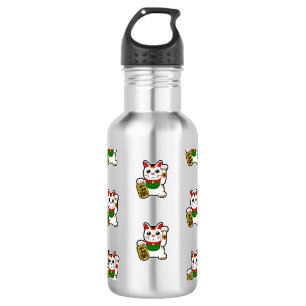 Japanisch Lucky Cat Pattern Edelstahlflasche