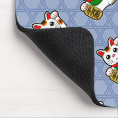 Japanisch Lucky Cat Pattern Mousepad (Ecke)