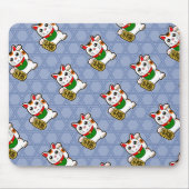 Japanisch Lucky Cat Pattern Mousepad (Vorne)