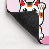 Japanisch Lucky Cat Personalisiert Mousepad (Ecke)