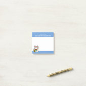 Japanisch Lucky Cat Personalisiert Post-it Klebezettel (Auf Schreibtisch)