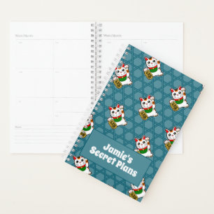 Japanisch Lucky Cat Secret Planer