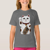 Japanisch Lucky Cat T-Shirt (Vorderseite)