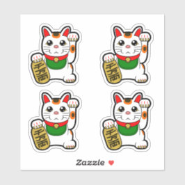 Japanisch Lucky Cats - Maneki Neko Vinyl Aufkleber