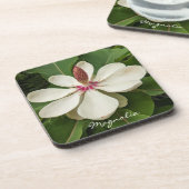 Japanisch Magnolia Blossom Floral Getränkeuntersetzer (Linke Seite)