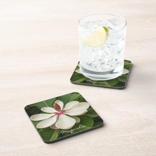 Japanisch Magnolia Blossom Floral Getränkeuntersetzer (Rechte Seite)