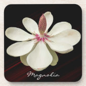 Japanisch Magnolia Blossom Floral Getränkeuntersetzer (Vorderseite)