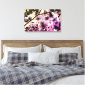 Japanisch Magnolia Canvas Print Leinwanddruck (Insitu (Schlafzimmer))