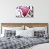 Japanisch Magnolia Canvas Print Leinwanddruck (Insitu (Schlafzimmer))