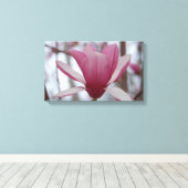 Japanisch Magnolia Canvas Print Leinwanddruck (Insitu (Holzboden))