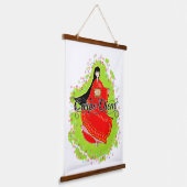 Japanisch Maiko Carpe Diem Wandteppich Mit Holzrahmen (Gewinkelt)